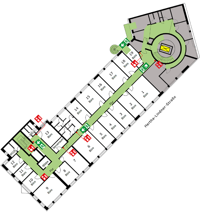 Grundriss 5. OG PBC Dresden